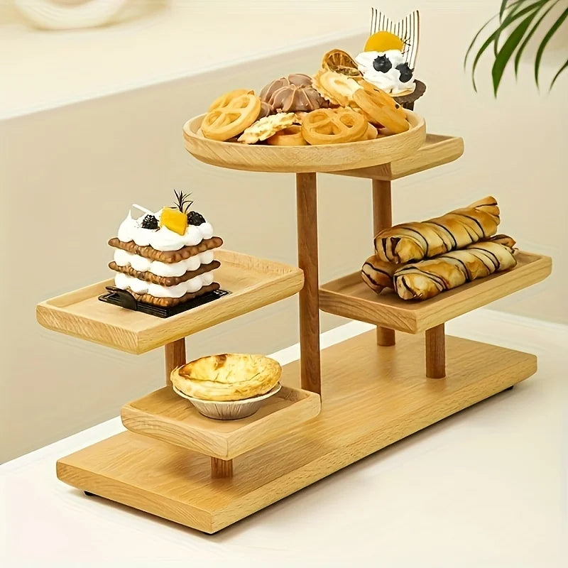 Wooden Tiered Display Stand – Cupcake, Perfume & Spice Rack