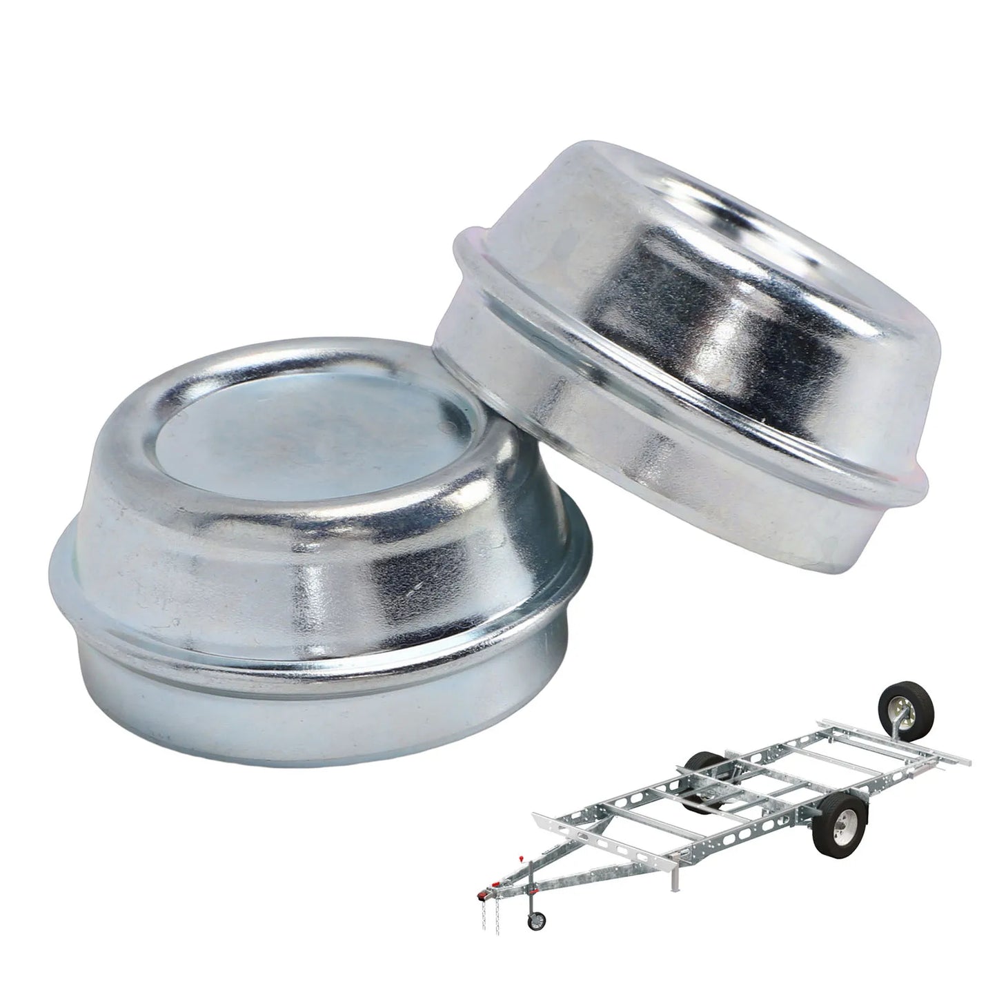 48mm Galvanized Trailer Hub Dust Cap for Alko – 2 Pack