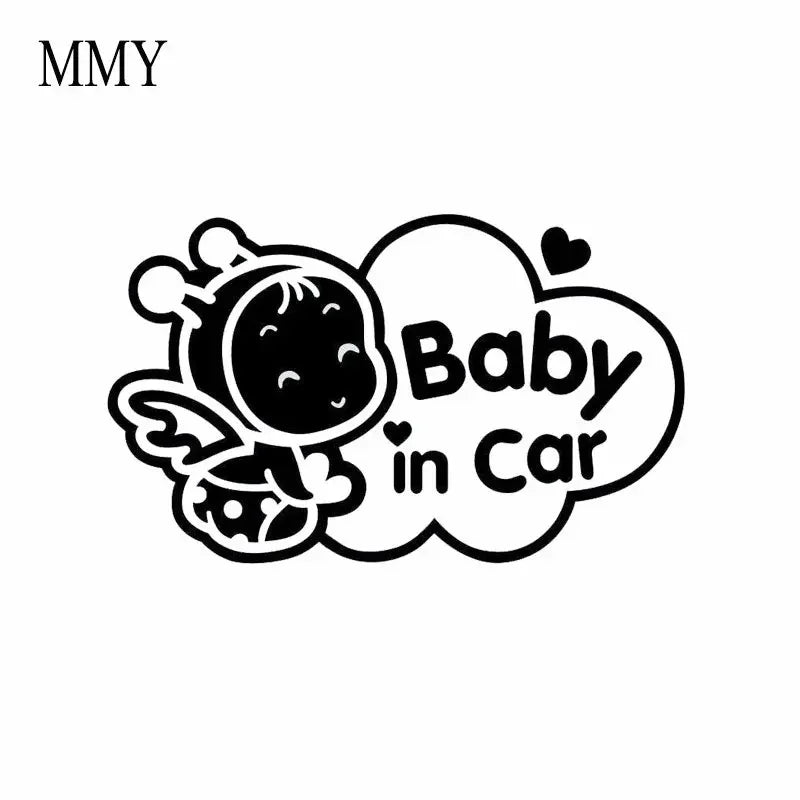 13cm*22cm Baby In Car Baby On Board Decal Motorcycle Funny Truck Hollow Sticker Window Peaceful Pleasures Health and Wellness