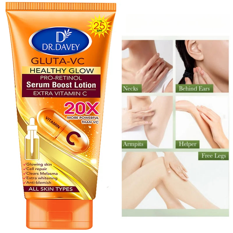 DR.DAVEY Gluta-VC Body Lotion 300ml | Moisturizing & Brightening