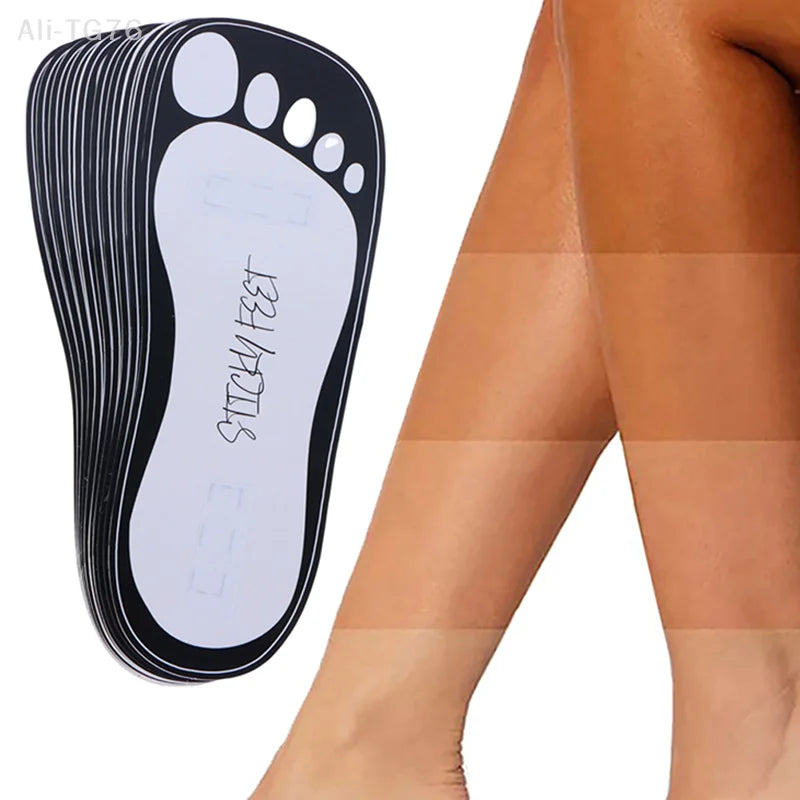 20 Pcs Disposable Spray Tan Foot Pads – Sticky Feet Protectors