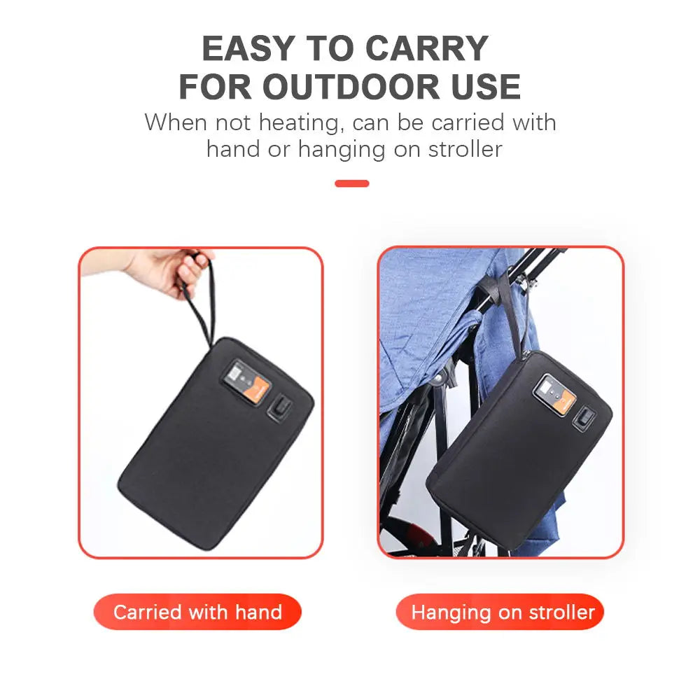 Portable USB Baby Wipe Warmer | Adjustable Temp & Large Cap