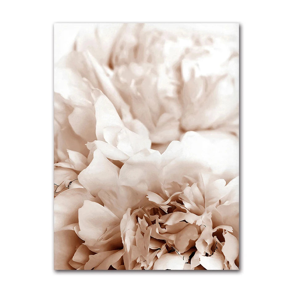 Nordic Canvas Wall Art – Peony Flower & Dance Woman Print Canvas Wall Art Print Peaceful Pleasures Health and Wellness A0352-01 40x50cm Unframed