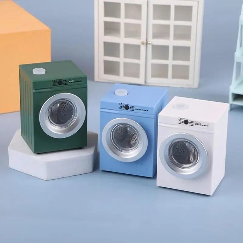 1:12 Scale Miniature Dollhouse Washing Machine – Interactive