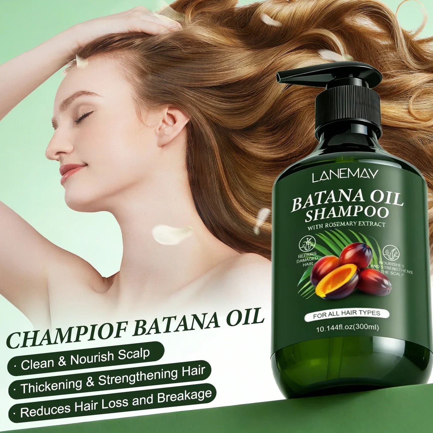 Batana Oil Shampoo – Nourishing, Dandruff Control 300ml