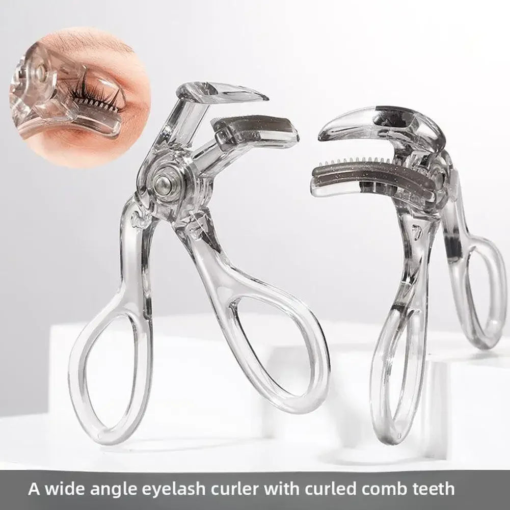 Portable Wide-Angles Eyelashes Curler And Partial Eyelash Curler Eye Lash Curler With One-Clip Comb Makeup Tool For Woman Girls Peaceful Pleasures Health and Wellness