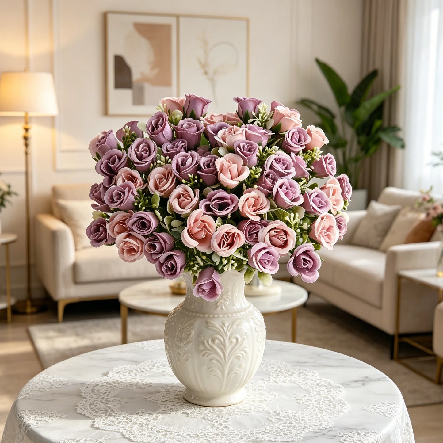 Silk Artificial Flower Bouquet | Wedding, Home & Garden Decor