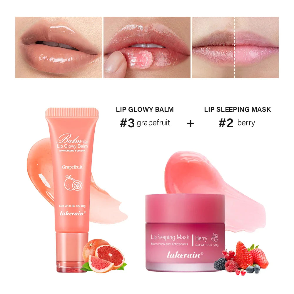 Lip Balm & Overnight Lip Mask Set | Nourishing 2-Pc Duo