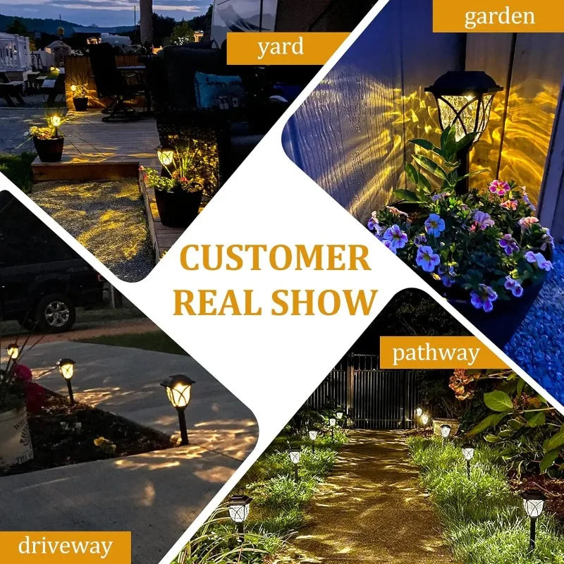Waterproof Solar Lawn Spike Lights | Outdoor Garden Path Decor