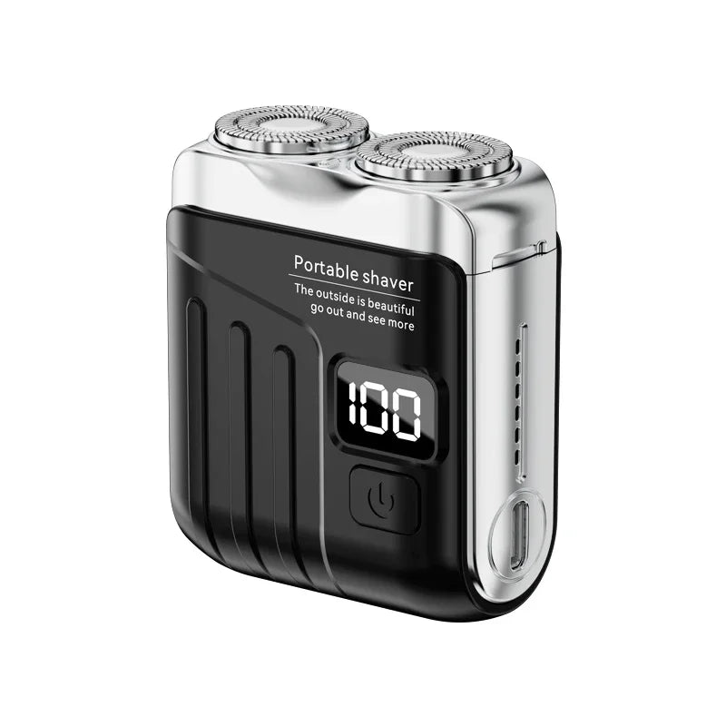 XMSJ Mini Rechargeable Electric Shaver Dual Head Waterproof