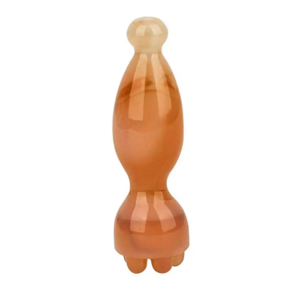 Lotus Seedpod Shape Resin Facial Gua Sha Tool Eye Relaxation Spot Meridians Acupoint Massage Handheld Facial Stick Skin Care Peaceful Pleasures Health and Wellness G