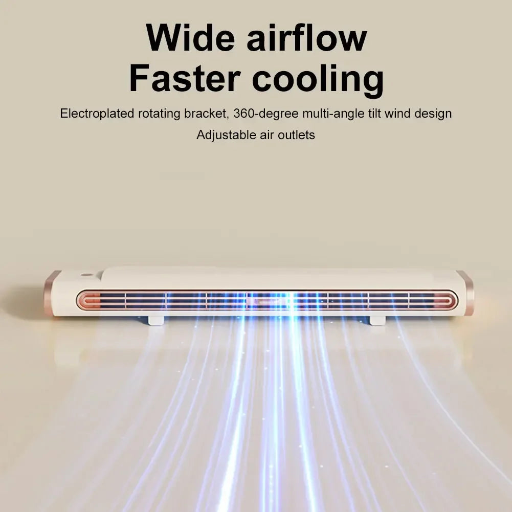 Bladeless USB Tower Fan – Desk & Hanging for Home Office