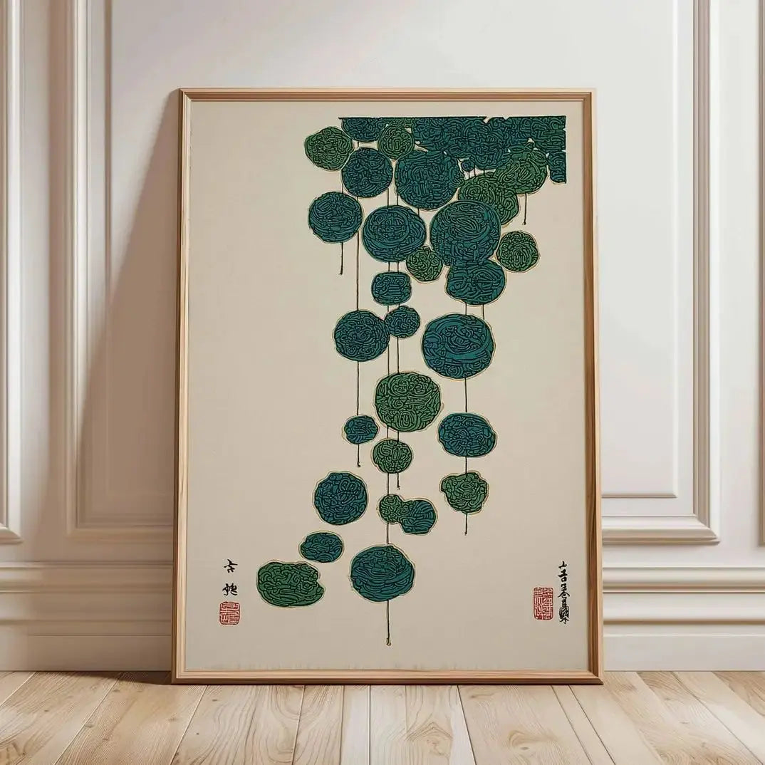 Japanese Lotus Canvas Art Print | Minimalist Zen Wall Décor Canvas Wall Art Peaceful Pleasures Health and Wellness WS12151 20x30cm Unframed