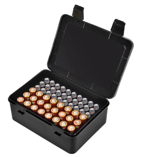 Battery Organizer Box – 54 AA & AAA Battery Storage Case