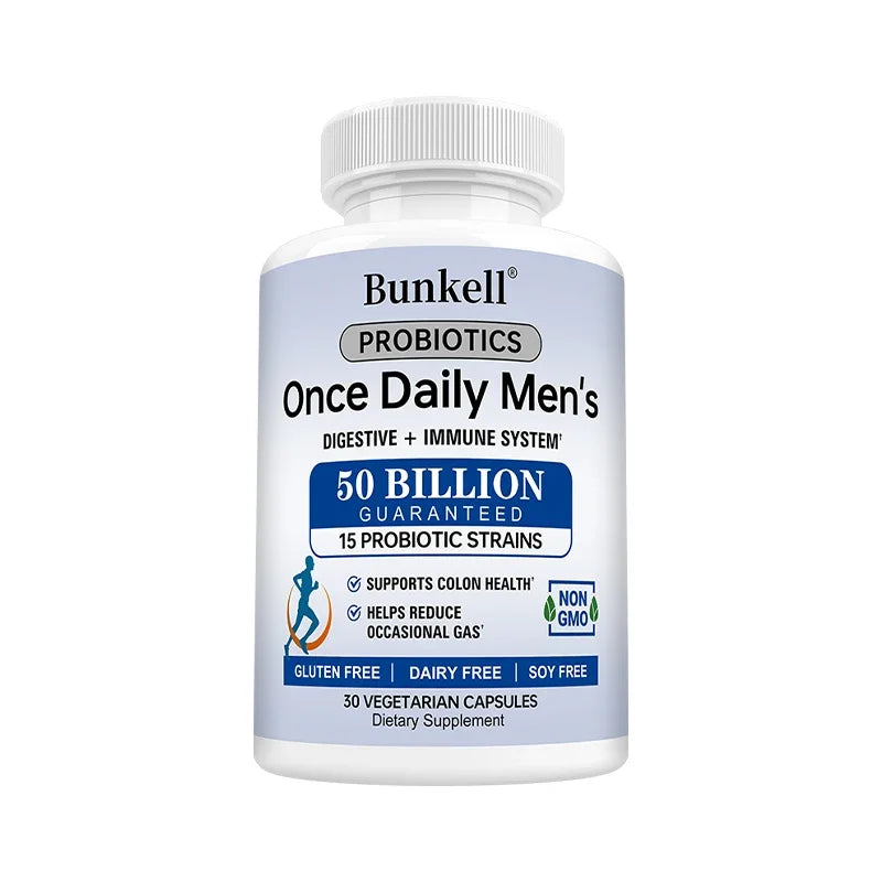 High Strength Probiotics 50B CFU with Prebiotics & Digestive Enzymes for Men - Gas, Bloating, Gut, Digestion & Immune Support Peaceful Pleasures Health and Wellness 30 count-1 bottle