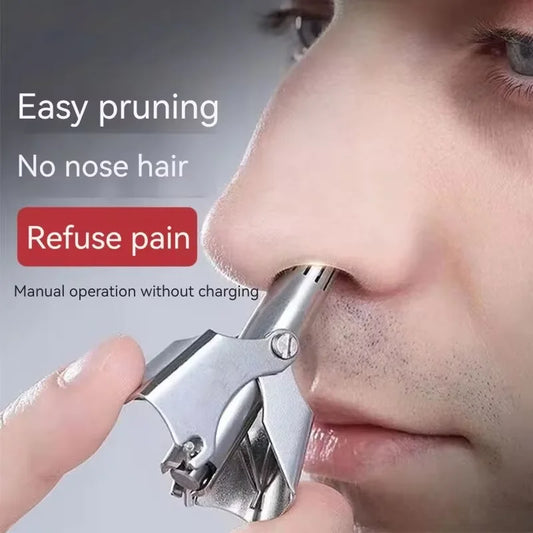 Washable Portable Ear Hair Trimmer Cleaning Without Rusting Painless Nose Hair Trimming Men'S Portable Electric Shaver Low Noise Peaceful Pleasures Health and Wellness