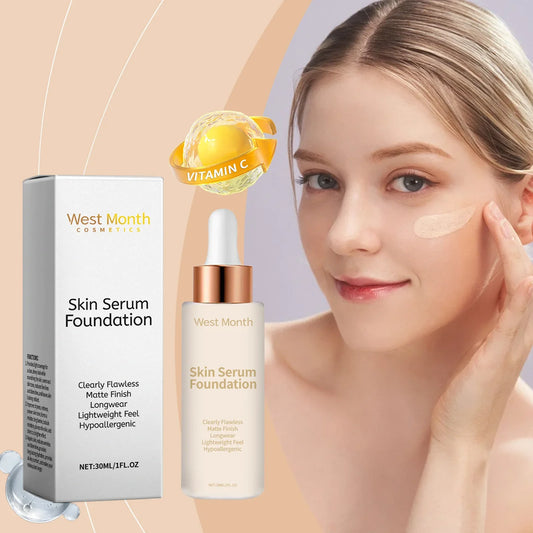 West Month Moisturizing Liquid Foundation | Waterproof 30ml Liquid Foundation Oasis Select