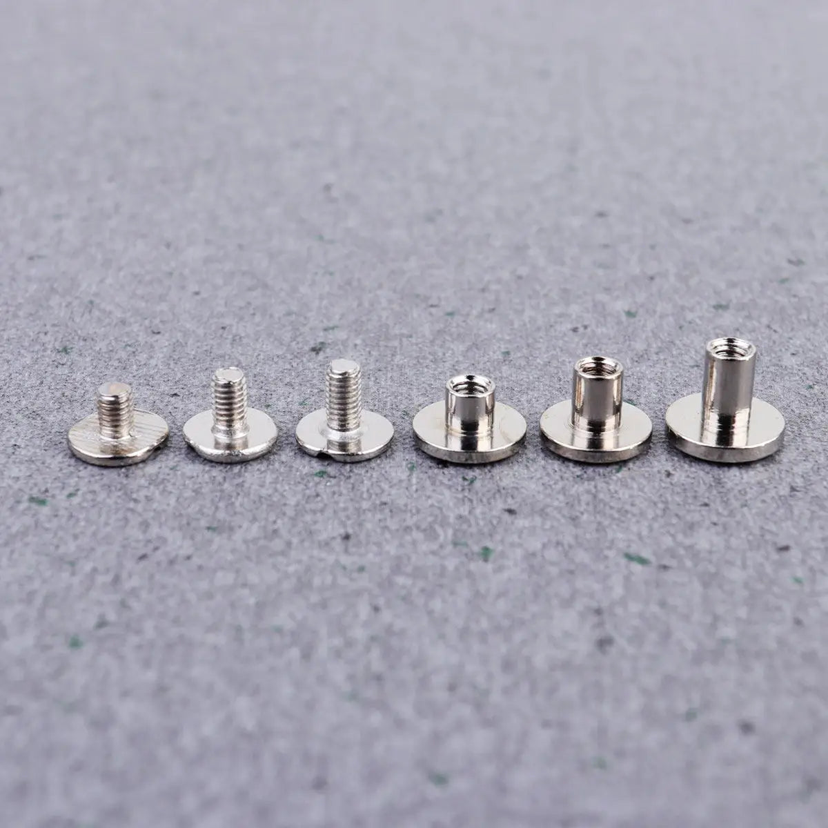 30Pcs Sturdy Flat Head Copper Rivets for Book Nails Luggage Belts Notebook Craft DIY Projects Silver Size 5Mm 6.5mm 8Mm Peaceful Pleasures Health and Wellness