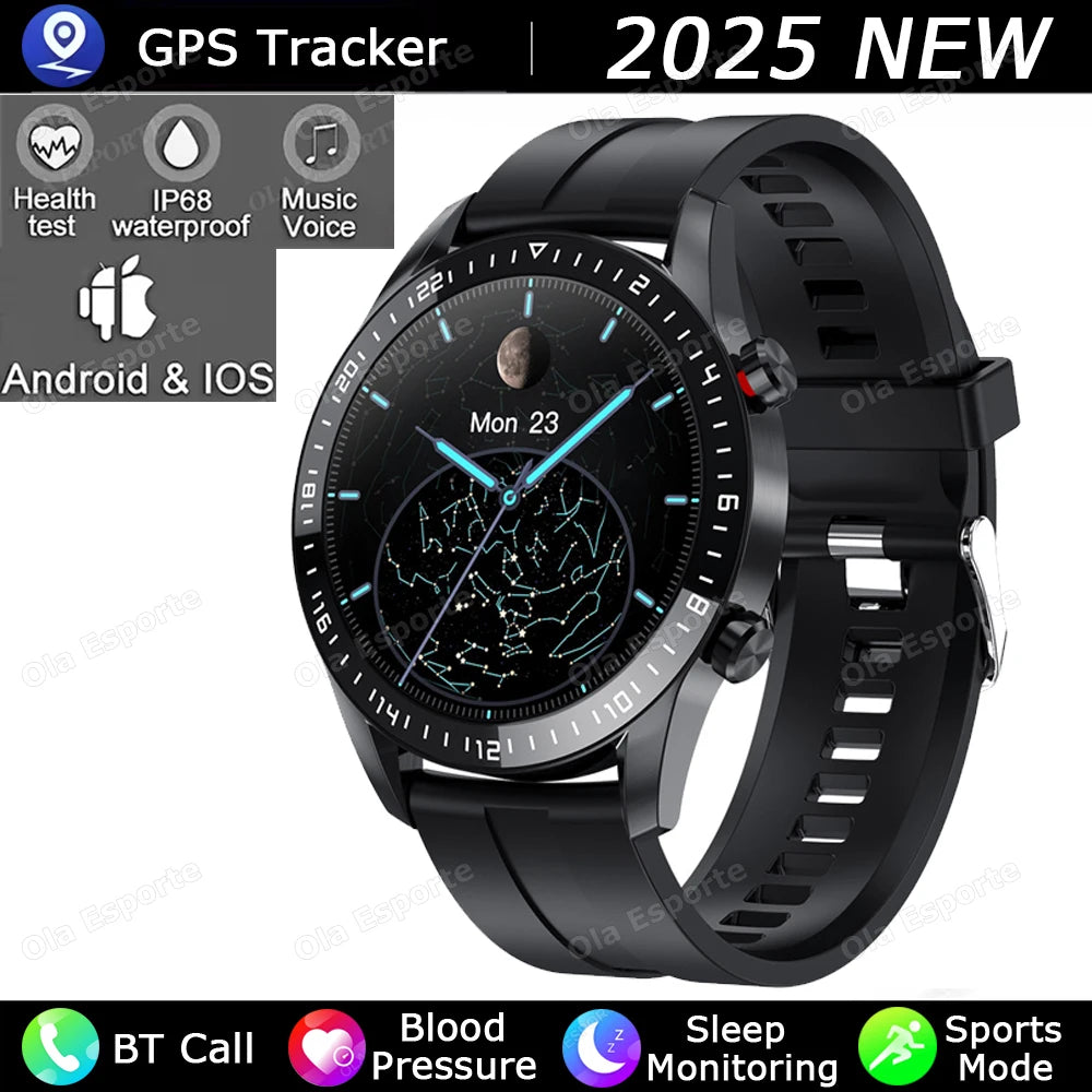 Sports Smart Watch Men Women HD Screen ECG+PPG Bluetooth Call GPS Tracker Heart Rate Monitor IP68 Waterproof Smartwatch HW12 Peaceful Pleasures Health and Wellness Black