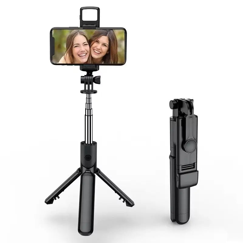 Wireless Selfie Stick for Smartphone 44 Inch Tripod with Bluetooth Remote Foldable Stand for Vlog Shooting Record Peaceful Pleasures Health and Wellness With Ligh