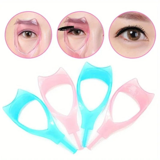 3-in-1 Mascara Guide & Eyelash Applicator Brush | Curl & Define Eyelash Applicator Tool Peaceful Pleasures Health and Wellness
