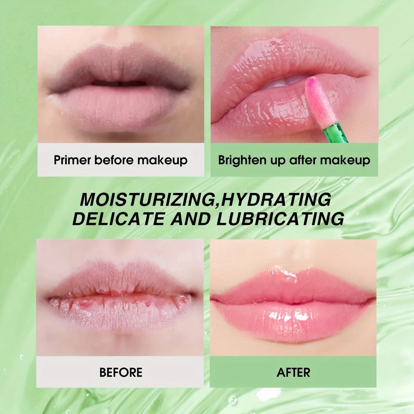 Aloe Vera Moisturizing Lip Oil – Hydrating Tinted Lip Gloss
