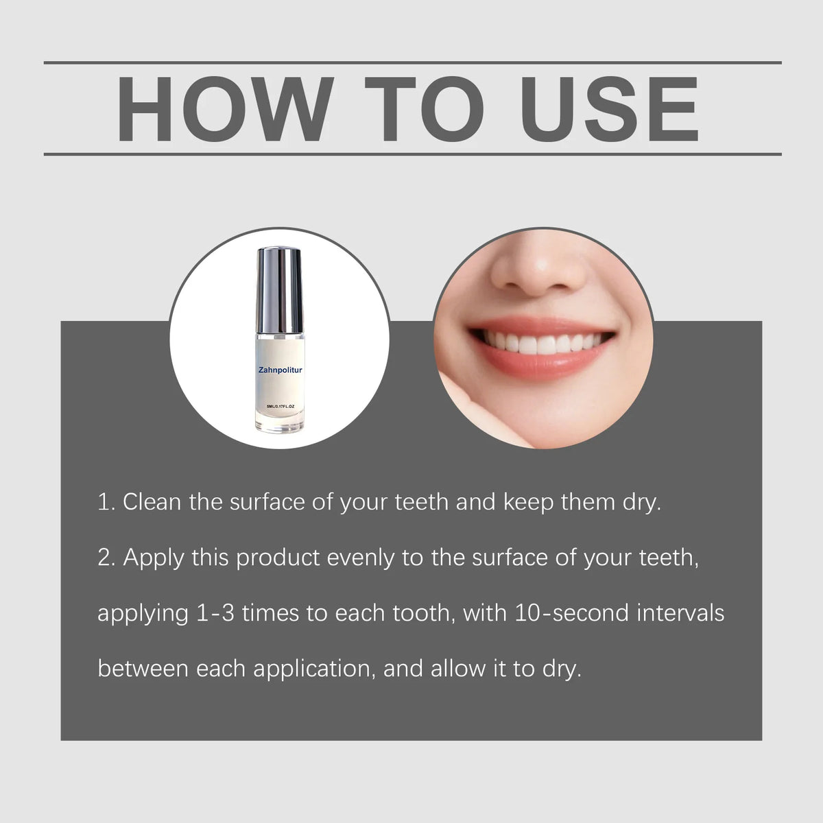 Xylitol Tooth Polish Instant Brighten Remove Stains Freshen Breath Lasting Shine Protect Enamel Wellness Easy Apply Teeth Paint Peaceful Pleasures Health and Wellness