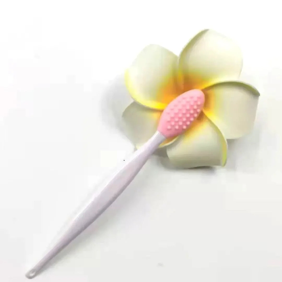 Silicone Double-Sided Face Scrub & Lip Exfoliating Brush
