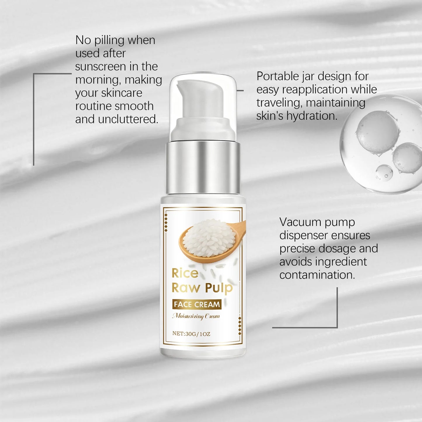 Rice Facial Moisturizing Cream – Brightening & Firming 30g