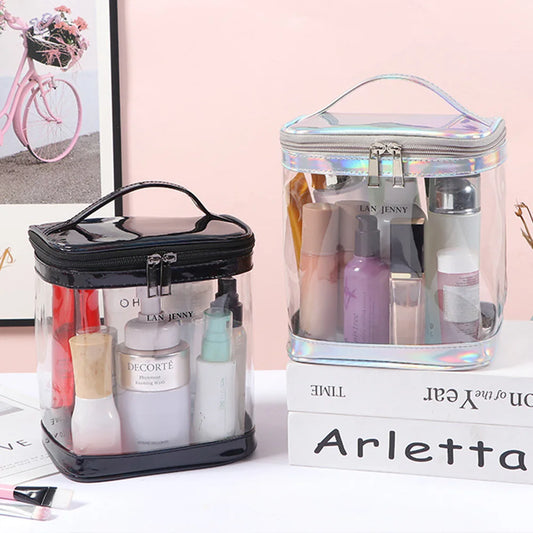 Clear PVC Makeup Bag – Waterproof TSA Travel Cosmetic Organizer Cosmetic Travel Bag Oasis Select