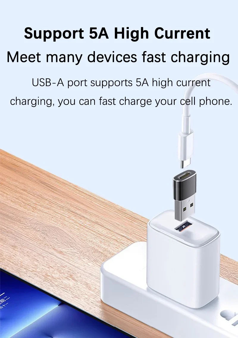 1-6PCS USB OTG Adapter USB Male to Type C Female Type-C Adapter Aluminum Alloy for Laptop Samsung Xiaomi 10 USB Adapter Peaceful Pleasures Health and Wellness