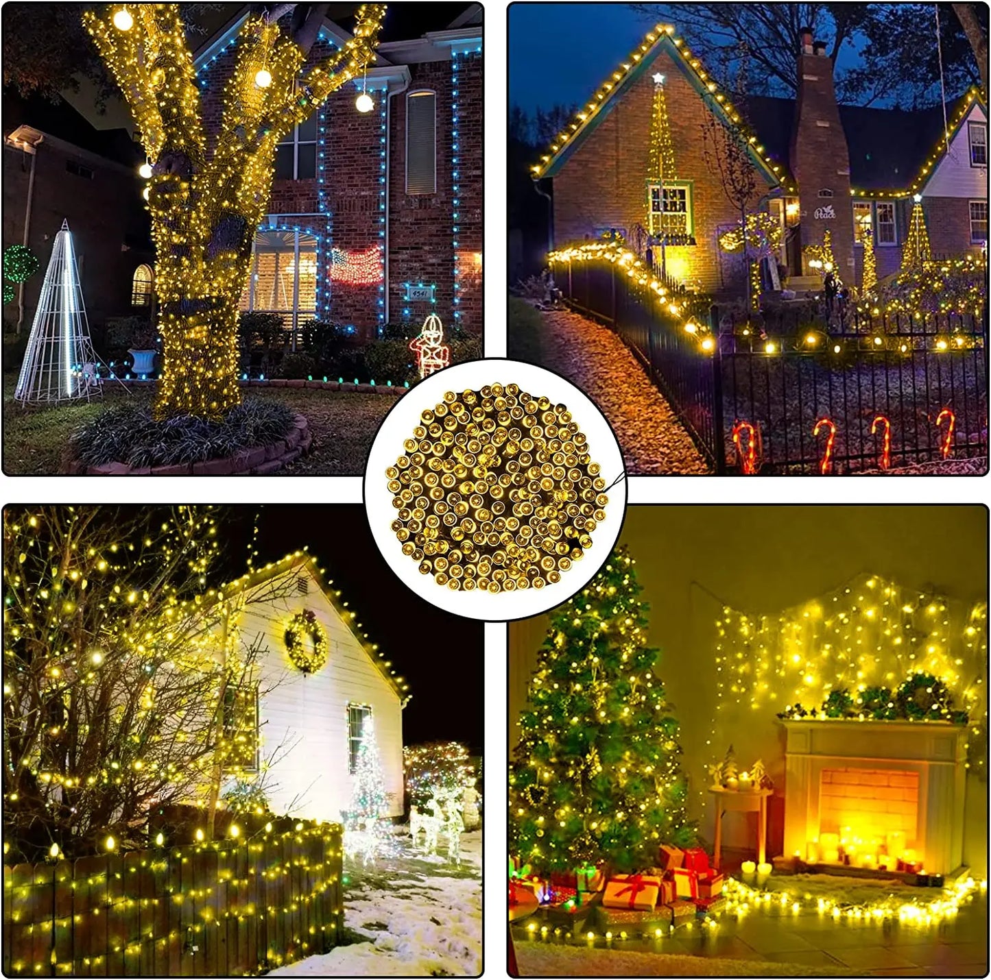 Solar LED String Lights Outdoor – 8 Mode Waterproof Fairy Lights