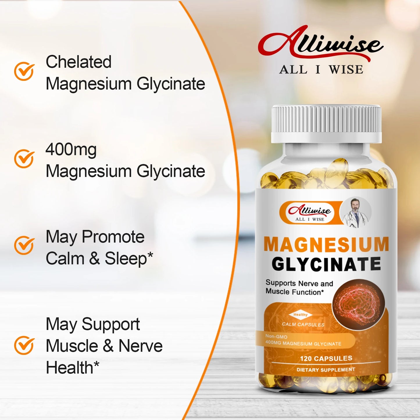 Magnesium Glycinate 500mg + Zinc, Vitamin D3 & B6 – High Absorption Veggie Capsules | 120 Count Peaceful Pleasures Health and Wellness