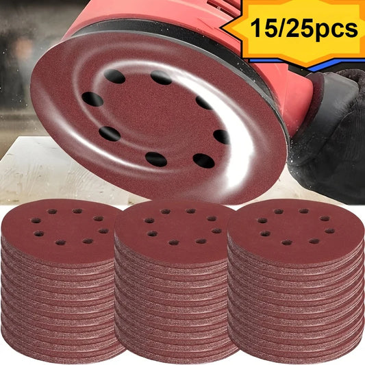 Universal 8 Hole Sanding Discs Sandpaper Metal Wood Glass Sander Peaceful Pleasures Health and Wellness