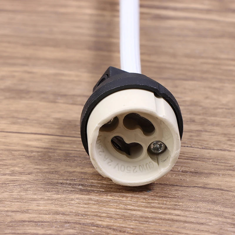 5Pcs/Pack GU10 Lamp Holder With Terminal Box Socket 2A 250V Ceramic Lamp Base Connector For LED Light Halogen Bulbs Downlights Peaceful Pleasures Health and Wellness