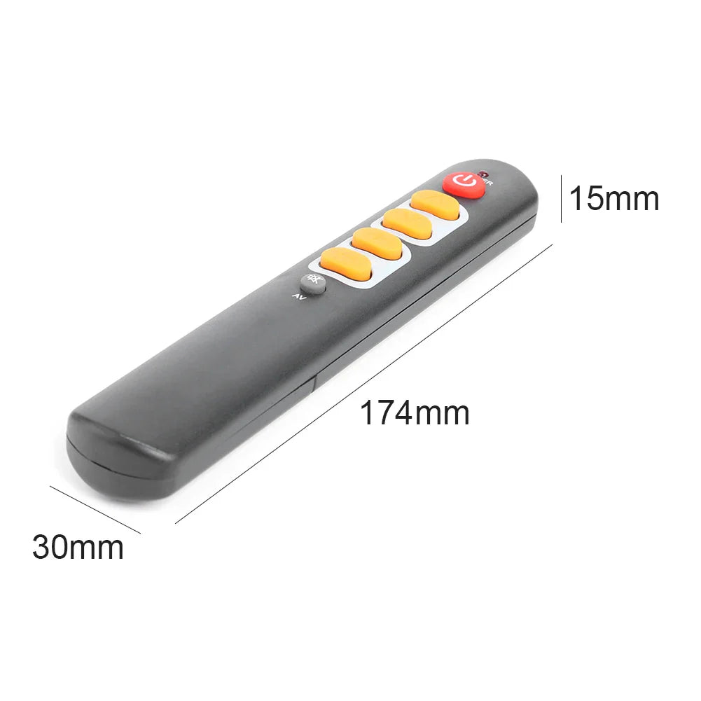 Universal 6-Button IR Learning Remote for TV STB DVD & More