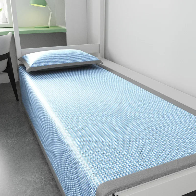 Ice Silk Cooling Mattress Pad – Breathable Jacquard Cover