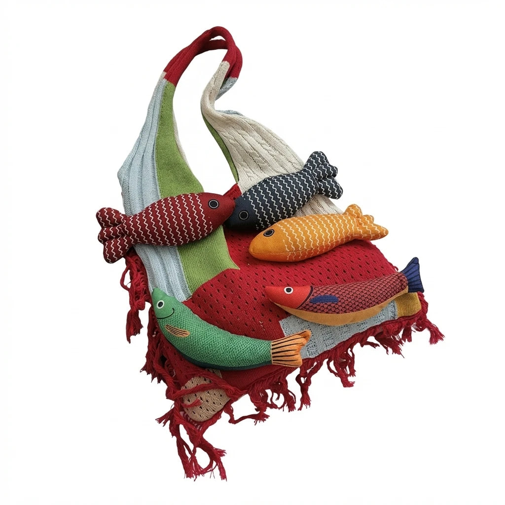 Women's Woven Tote Bag Lazy Style Casual Commute Multi-functional Handbag With Eco-friendly Material And Large Capacity Peaceful Pleasures Health and Wellness Red