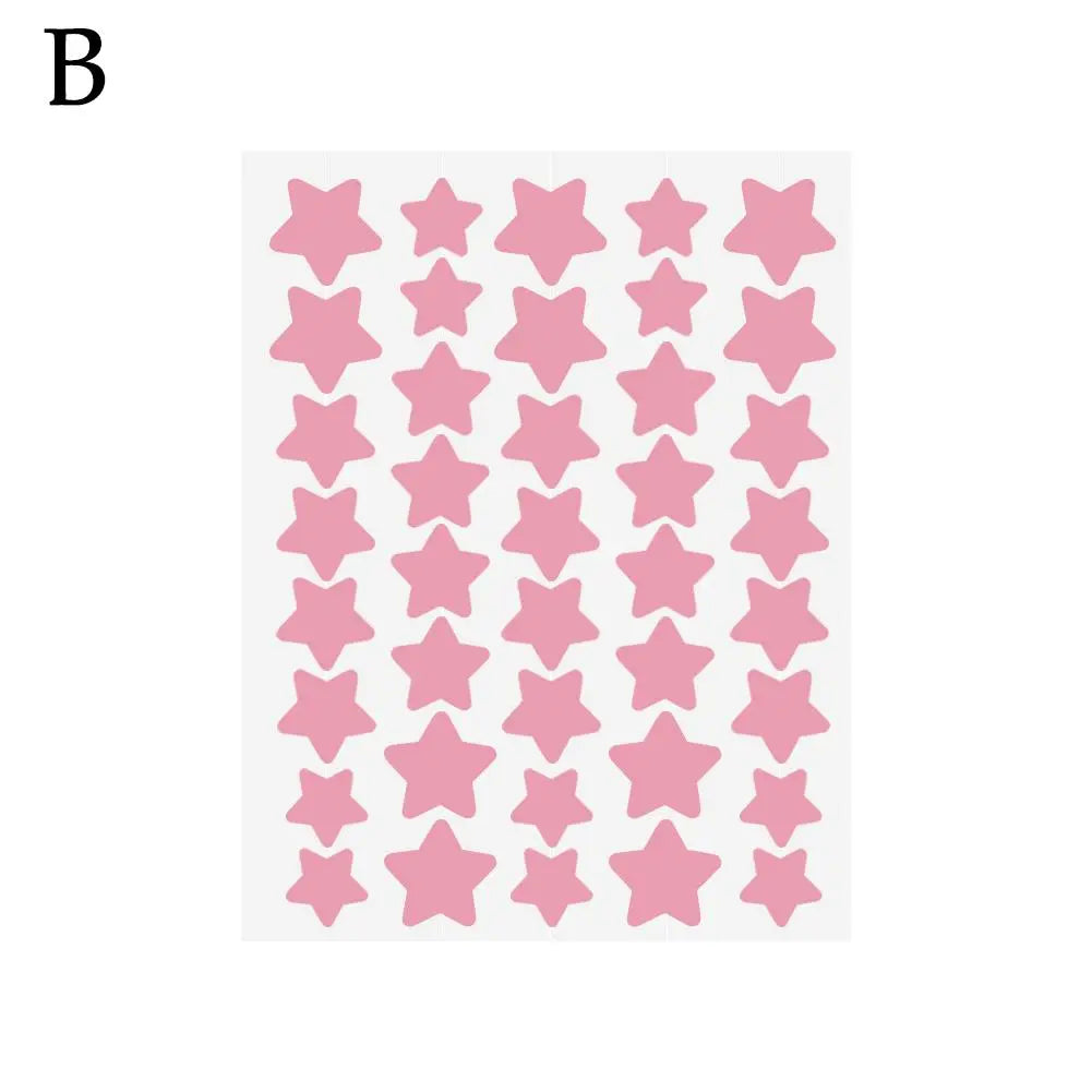 40-Pack Star-Shaped Colorful Pimple Patches – Cute Acne Cover