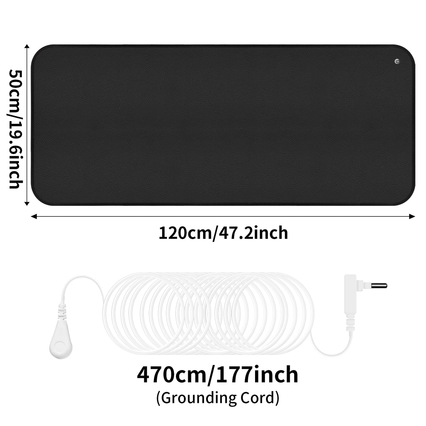 Grounding Mat 6 Sizes | Indoor Earthing Pad for Desk & Yoga