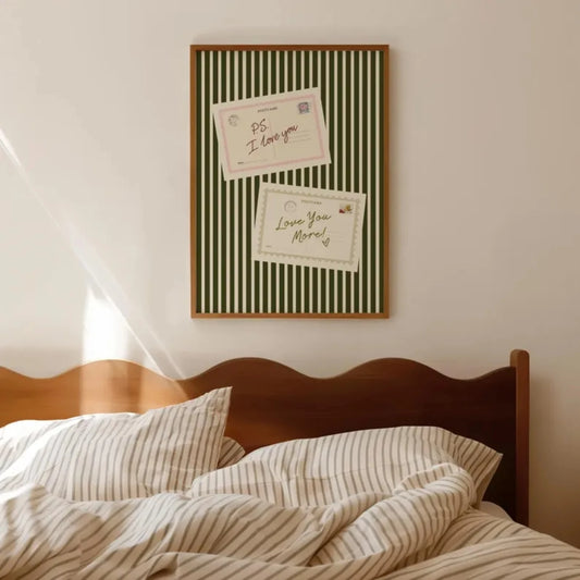 I Love You More Dopamine Canvas Wall Art Print | Home Decor Canvas Wall Art Peaceful Pleasures Health and Wellness G3561 21x30cm No Frame