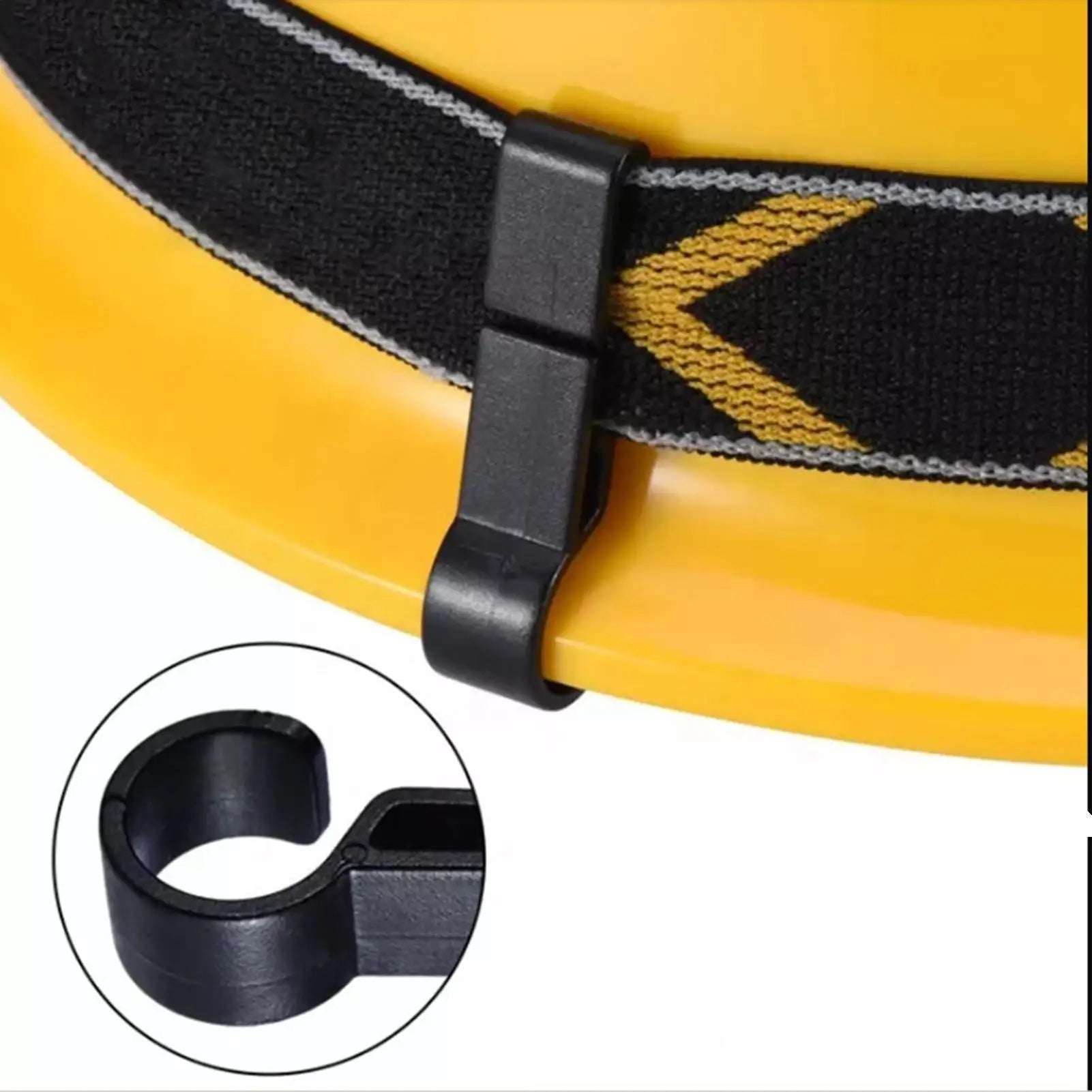 10-Pack Hard Hat Headlamp Clips | ABS Helmet Light Clamps Helmet Headlamp Clips Peaceful Pleasures Health and Wellness