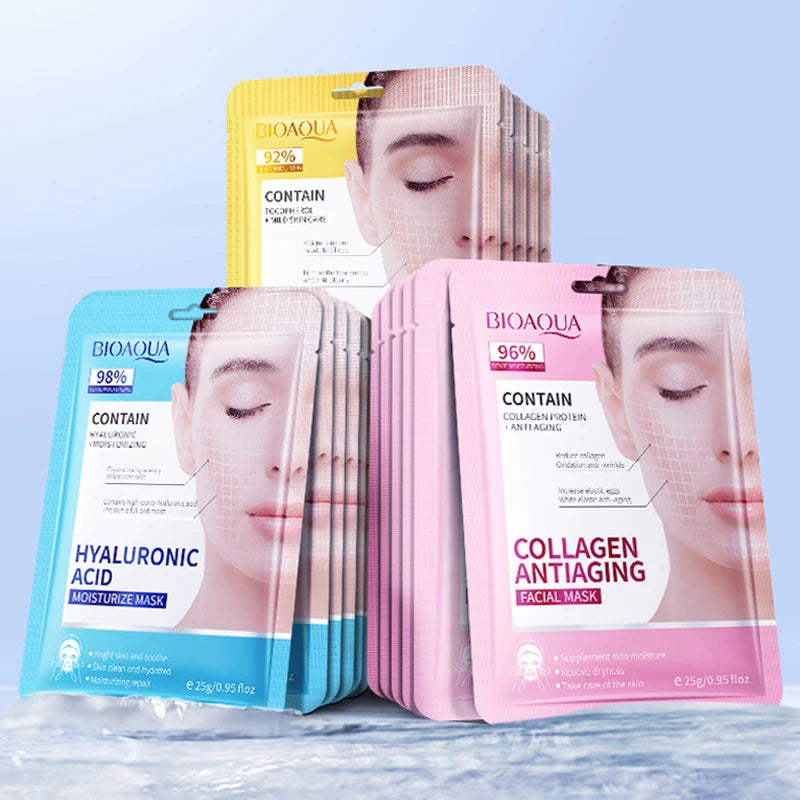 BIOAQUA 15pc Retinol Collagen Face Masks – Firming & Hydrating