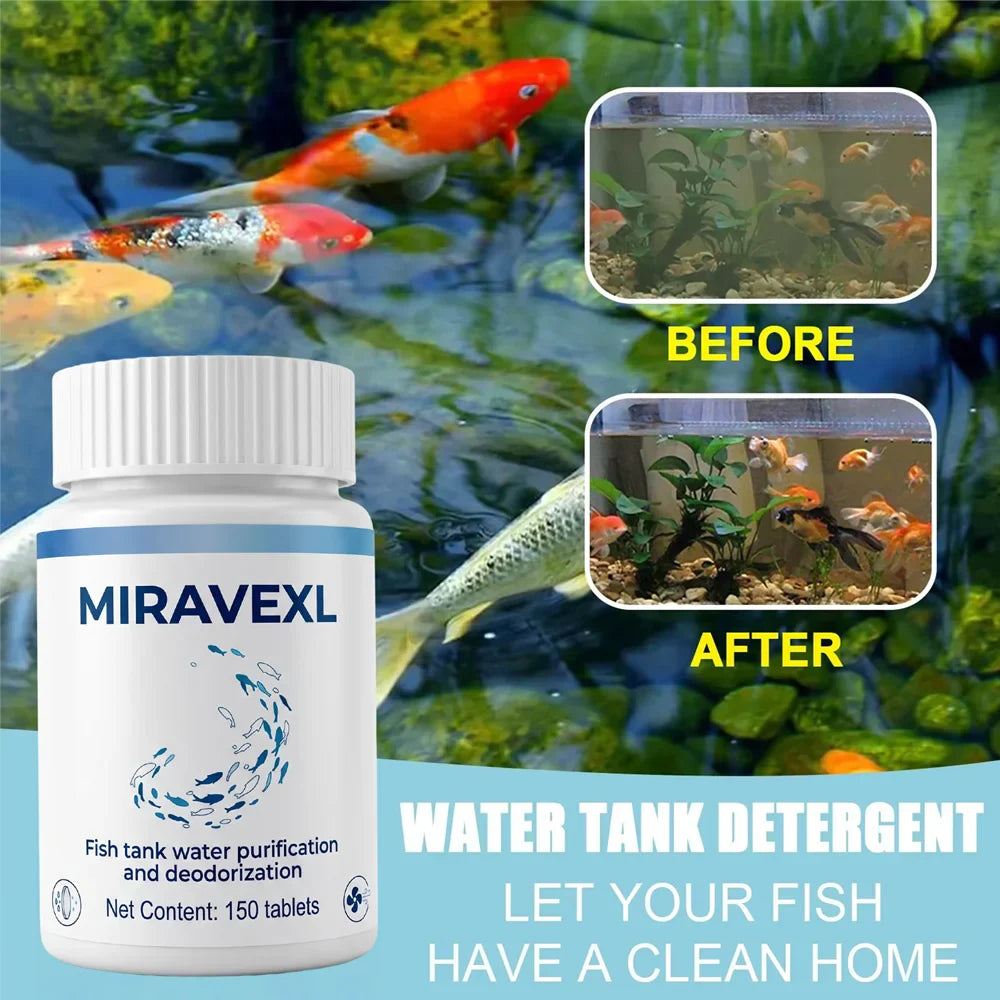 Aquarium Water Clarifying Tablets – Clear, Fresh & Odor-Free