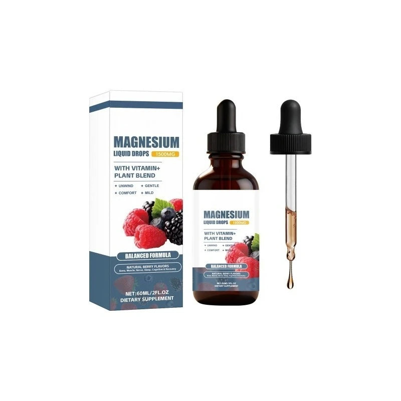 Magnesium Liquid Drops with B6, D3 & K2 | Daily Wellness Supplement