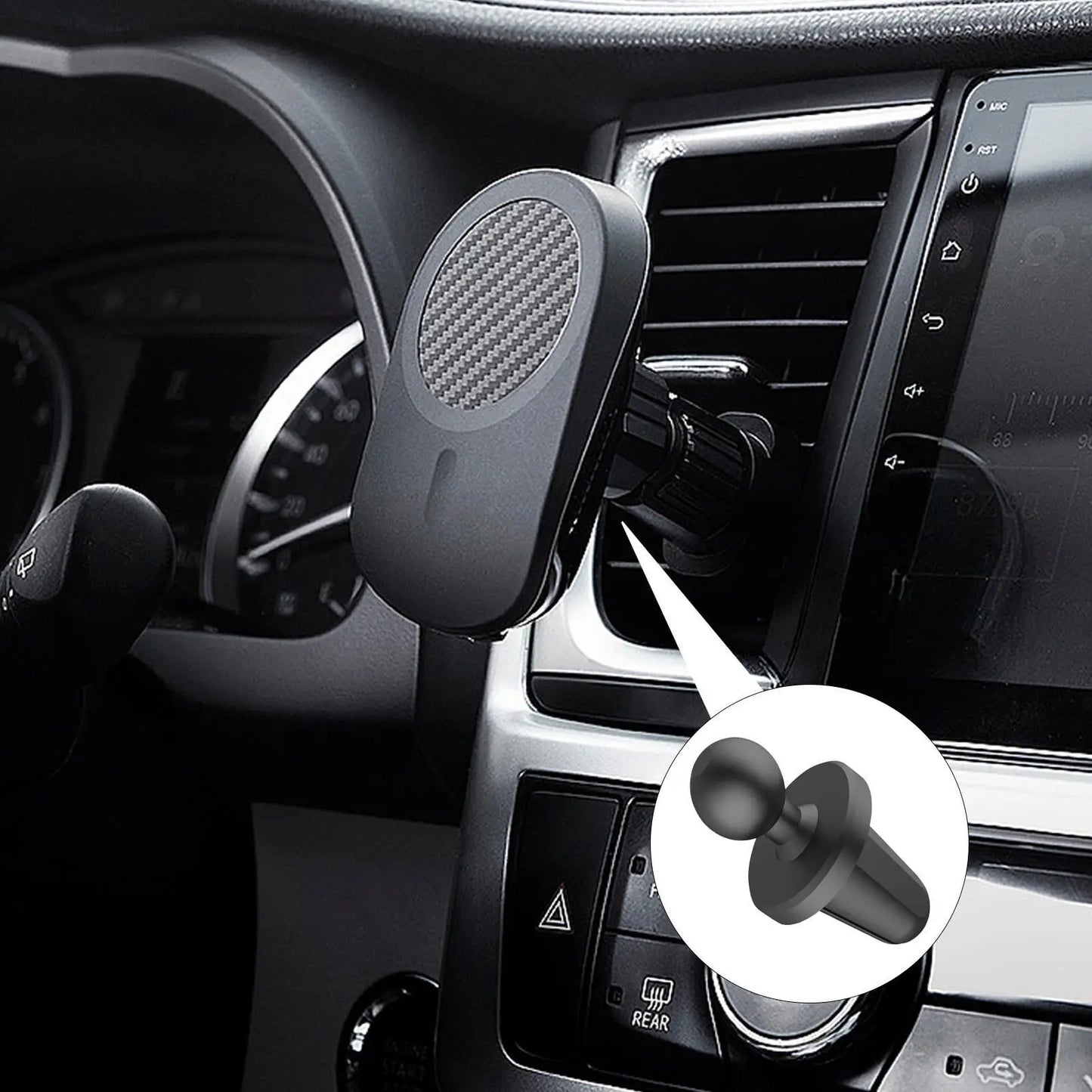 Universal Air Vent Phone Holder, Stable Hands-Free Car Mount with Strong Clip for iPhone Android Mobile in Truck SUV Van Peaceful Pleasures Health and Wellness