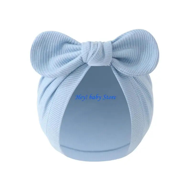 Newborn Bowknot Bonnet Hat | Soft Cotton Cap 0–3 Months