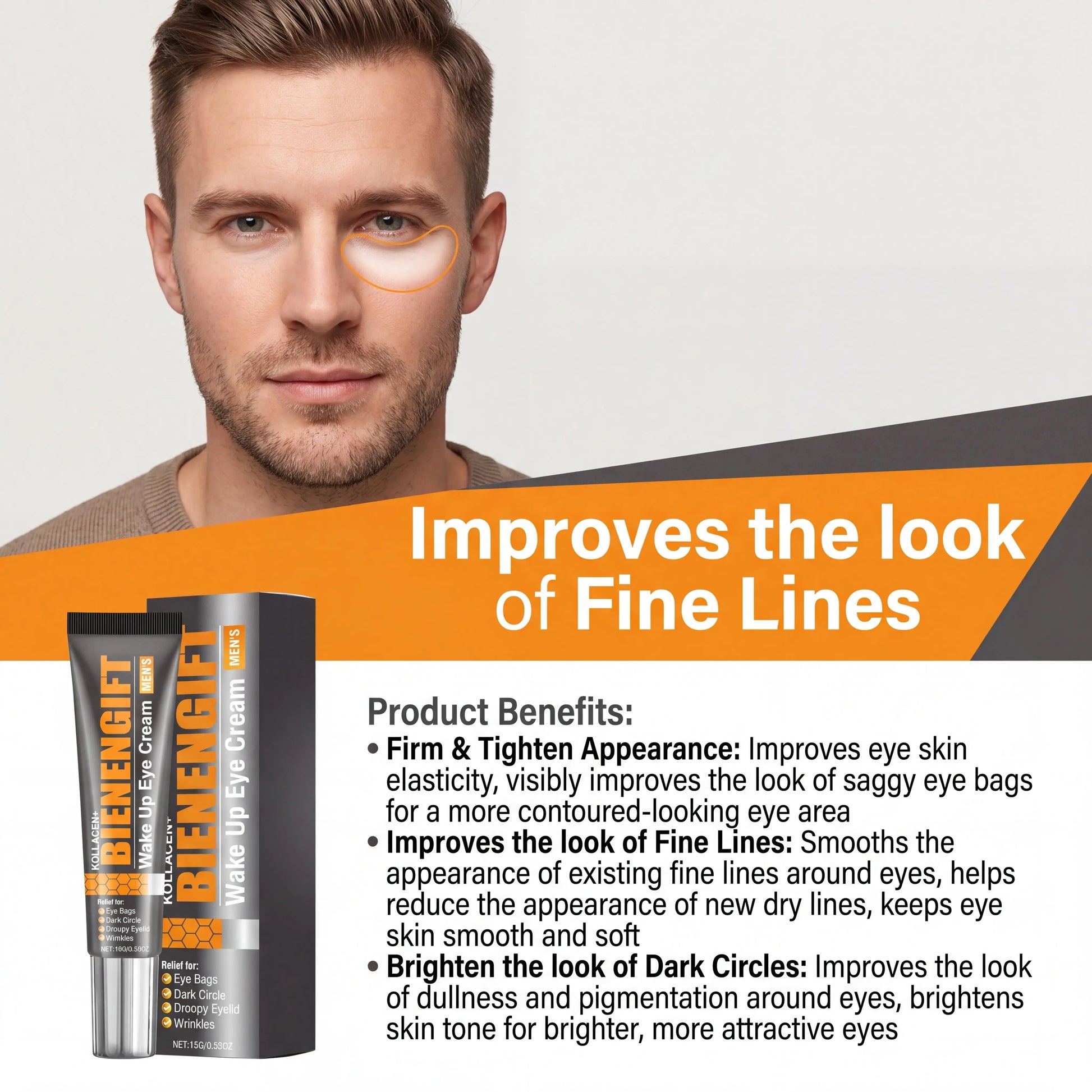 Bee Venom Eye Cream For Wake Up Eye Skin Reduces Eye Bag Dark Circles Efficient Firm Eye Contour Hydrating Nourish Eye Cream Gel Peaceful Pleasures Health and Wellness
