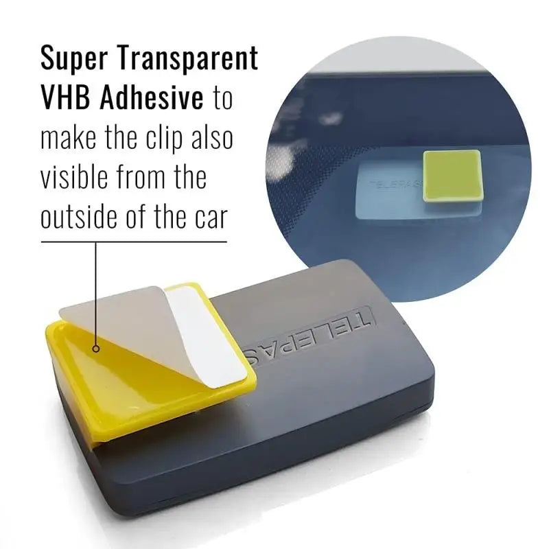 Electronic Toll Pass Holder – Detachable Clip Mount for ETC