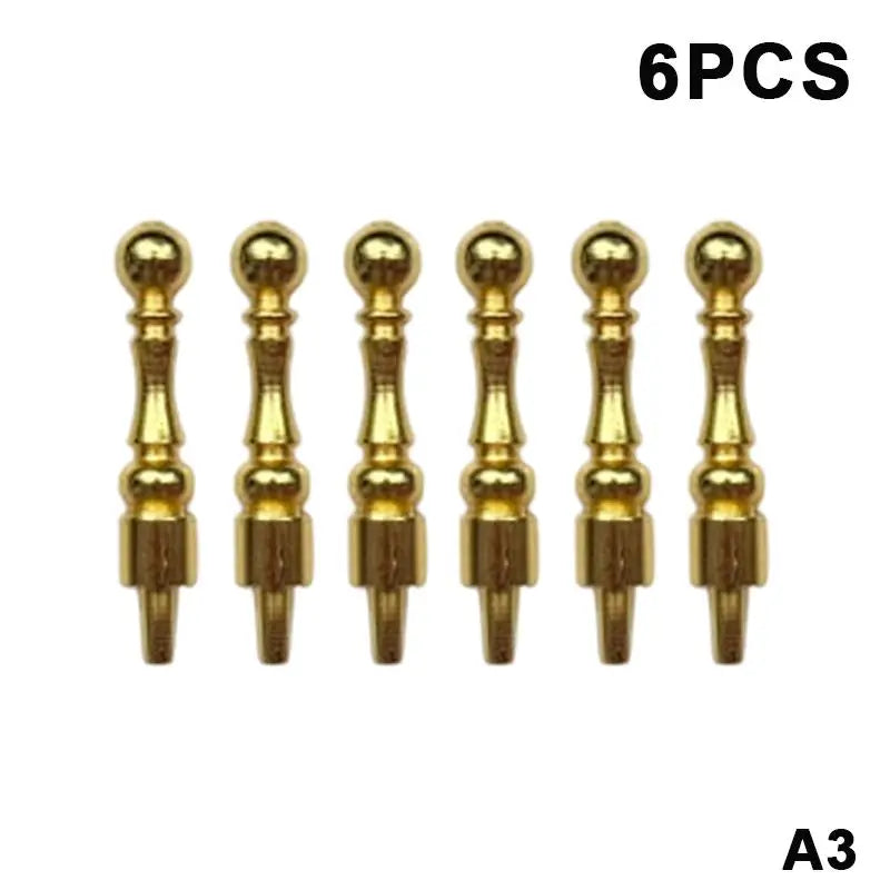 Luxury Metal Cribbage Pegs 6pcs – 1/8 Inch Game Board Pins
